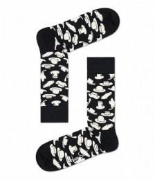 HappySocksHatsSokkenZwartWit