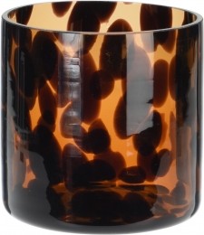 Theelichthouderglas8cmbruin-Nampook