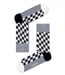 HappySocksFilledOpticSokkenGrijs-36-40