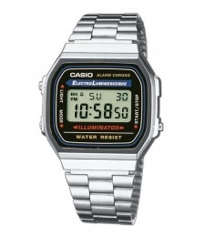 CasioVintageIconicA168WA-1YESUnisexHorloge363mm-Zilverkleurig