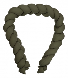 MamaLoesSoftCottonGroen210cmBraidedBedbumper