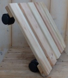 Houtentrollyvierkantplasticwieltjes-Warentuinmix