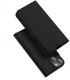 TelefoonHoesjegeschiktvoorAppleiPhone14-DuxDucisSkinProBookCase-Zwart