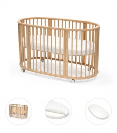 StokkeSleepiBedbundelnaturelmetmatrashoeslaken