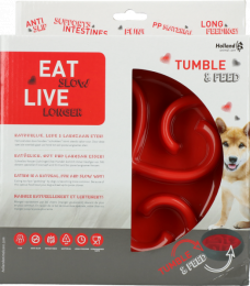 EatSlowLiveLongerTumbleFeederRed