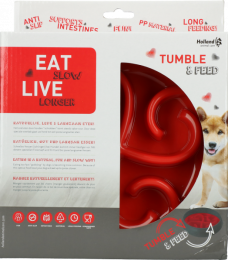 EatSlowLiveLongerTumbleFeederRed