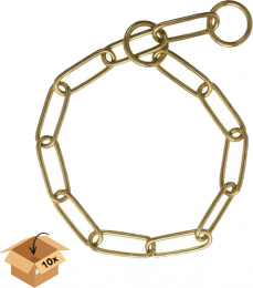 Slipkettinglangeovaleschakel-Messing-Setvan10stuks