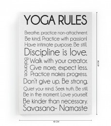 WanddecoratieYogaRulesReallyNiceThings