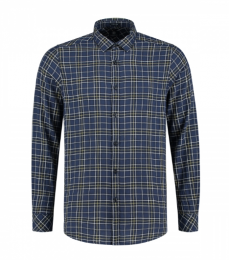 DstrezzedOverhemdHerringboneRuitNavy2XL