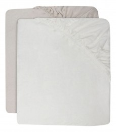 JolleinJerseyIvoryNougat60x120cm2StuksLedikantHoeslaken2511-507-00156
