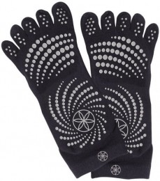 GaiamGrippyYogaSocks-Anti-SlipYogasokken-ZwartGrijs-ML