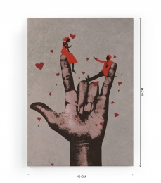 WanddecoratieLoveHandReallyNiceThings