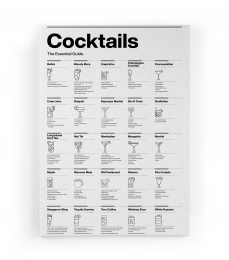 WanddecoratieCocktailsblack-whiteReallyNiceThings