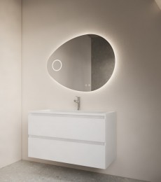GlissDesignAtlasspiegelmetLED-verlichtingenscheerspiegelinclusiefverwarming100x75cm