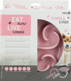 EatSlowLiveLongerTumbleFeederPink