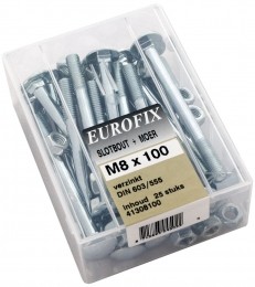 EurofixslotboutverzinktM8x10025ST-Eurofix