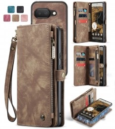 CaseMe-TelefoonhoesjegeschiktvoorGooglePixel9a-2in1BookCaseenBackCover-Bruin