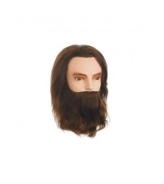 SibelOefenhoofdKarlBaardenSnorBruin30-35cm