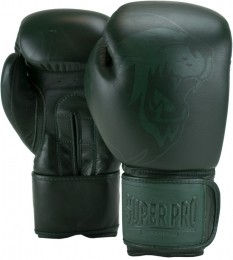 SuperProCombatGearLegendSELederenKickBokshandschoenen-Groen-14oz