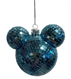 KerstbalplasticMickeyorendiscoblauw85cmDisney-Disney