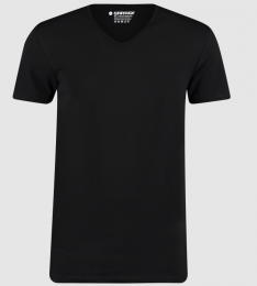 GarageBasicT-shirts2-packV-halsBioCottonBodyfitZwartL