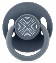 WeebabyCoolGrijsblauwNo318mndRondeSiliconenFopspeen