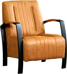 CognaclerenindustrilestalenfauteuilGlamour-VintageLeerCognaccognacleer