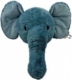 LabelLabelElephantEllyBlauwMuurdecoratie