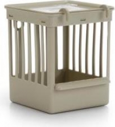 Broedkastje-Vogel-Plastic-Beige-11x11x14cm