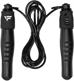 VirtuFitVerstelbaarSpringtouw-Metteller-ZwartGrijs