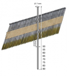 Dutack5150020Stripnagel-Papiergebonden-Glad-Verzinkt-28X50mm5000st