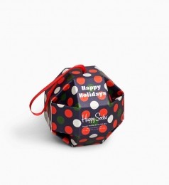 HappySocksHappyHolidaysGiftBoxKerstbal-BigDotSokken