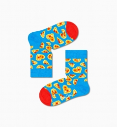 HappySocksKidsPizzaLoveSokkenBlauw