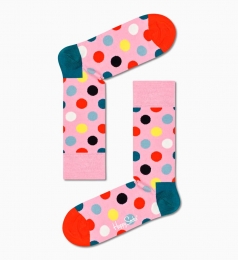 HappySocksBigDotSokkenRoze