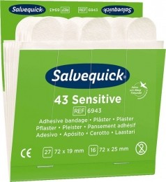 Salvequick6943navullingNon-Wovenpleisters6X43stuks
