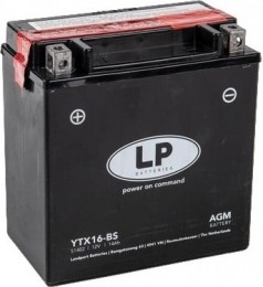 LandportLPLTX16-BS12volt14ahAGMmotoraccu51402-YTX16-BS