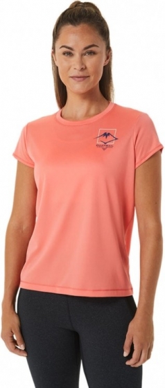 AsicsWomensFUJITRAILLOGOSSTOP-Hardloopshirtskortemouwen