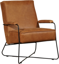 CognaclerenmodernedesignfauteuilHope-VintageLeerCognaccognacleer