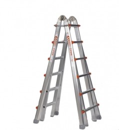 LittleJumboWakuModelIIITelescopischeVouwladder-MaxWerkhoogte68m-4x6Sporten