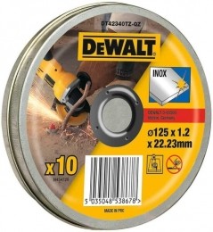 DeWALTDT42340TZDoorslijpschijfInBlik-125X2223X12mm-Inox10st