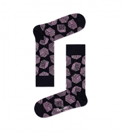 HappySocksBoxSokkenZwartRoze