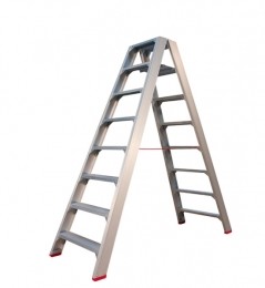 LittleJumbo4741000208SuperPRODubbeleTrap-Aluminium-2X8Treden-MaxWerkhoogte395M