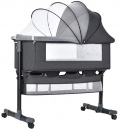 EcoBabyDonkergrijsWiegAanBedFB5001