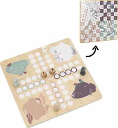 TrycoHouten2-in-1LudoSlangenBordspel