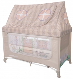 LorelliSweetHomeBeigeCampingbedmetDakje1008065-2507