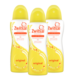 Zwitsal-DeodorantSpray-Orgineel-3x100ml-Voordeelpack
