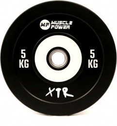 MusclePowerBumperPlatePro-OlympischeHalterschijf50mm-5kg