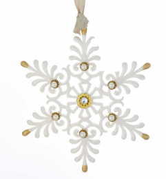 Ornamentpvcwitgoudl15cmKurtSAdler-Kurtsadler