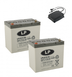 LandportLP2xLPCG12-50accus12volt50ahc-Goacculader24v6A