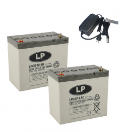 LandportLP2xLPCG12-50accus12volt50ahIMPULSIIacculader24v6A